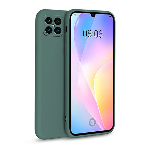 Custodia Silicone Ultra Sottile Morbida 360 Gradi Cover per Huawei Nova 8 SE 5G Verde Notte