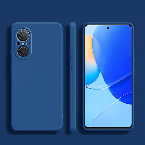 Custodia Silicone Ultra Sottile Morbida 360 Gradi Cover per Huawei Nova 9 SE Blu