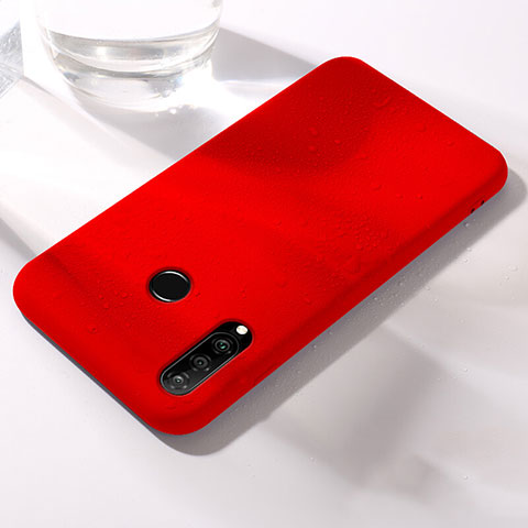 Custodia Silicone Ultra Sottile Morbida 360 Gradi Cover per Huawei P30 Lite XL Rosso