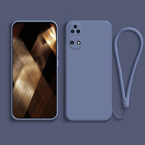 Custodia Silicone Ultra Sottile Morbida 360 Gradi Cover per Huawei P50 Grigio Lavanda