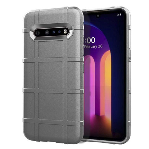 Custodia Silicone Ultra Sottile Morbida 360 Gradi Cover per LG V60 ThinQ 5G Grigio