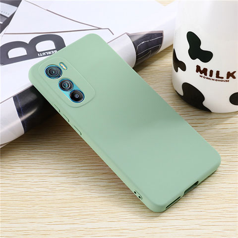 Custodia Silicone Ultra Sottile Morbida 360 Gradi Cover per Motorola Moto Edge 30 5G Verde