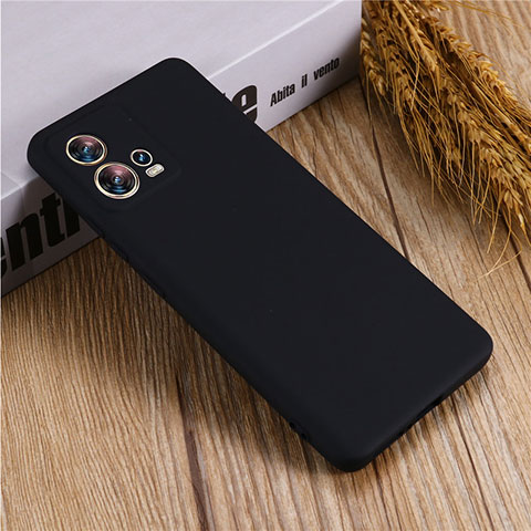 Custodia Silicone Ultra Sottile Morbida 360 Gradi Cover per Motorola Moto Edge 30 Fusion 5G Nero