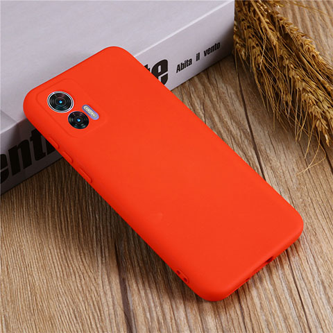 Custodia Silicone Ultra Sottile Morbida 360 Gradi Cover per Motorola Moto Edge 30 Lite 5G Rosso