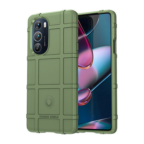 Custodia Silicone Ultra Sottile Morbida 360 Gradi Cover per Motorola Moto Edge 30 Pro 5G Verde