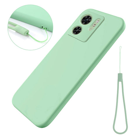 Custodia Silicone Ultra Sottile Morbida 360 Gradi Cover per Motorola Moto Edge 40 5G Verde