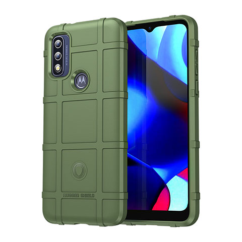 Custodia Silicone Ultra Sottile Morbida 360 Gradi Cover per Motorola Moto G Pure Verde