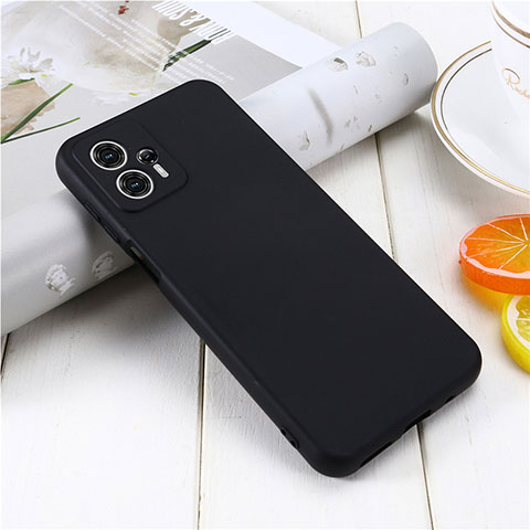 Custodia Silicone Ultra Sottile Morbida 360 Gradi Cover per Motorola Moto G23 Nero