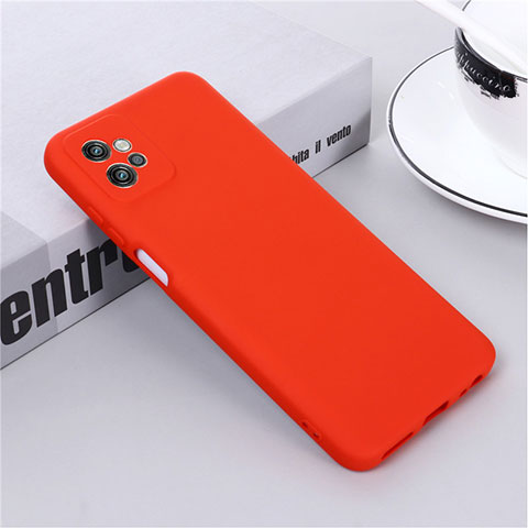 Custodia Silicone Ultra Sottile Morbida 360 Gradi Cover per Motorola Moto G32 Rosso