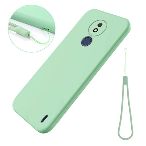 Custodia Silicone Ultra Sottile Morbida 360 Gradi Cover per Nokia C21 Verde