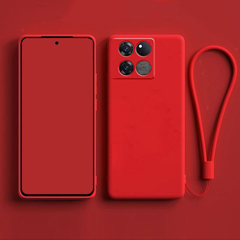 Custodia Silicone Ultra Sottile Morbida 360 Gradi Cover per OnePlus 10T 5G Rosso