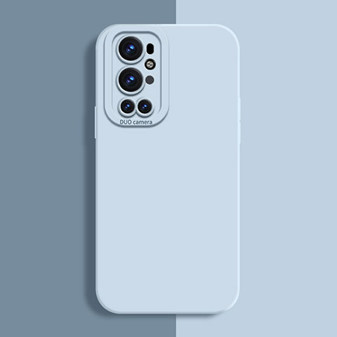 Custodia Silicone Ultra Sottile Morbida 360 Gradi Cover per OnePlus 9 Pro 5G Azzurro