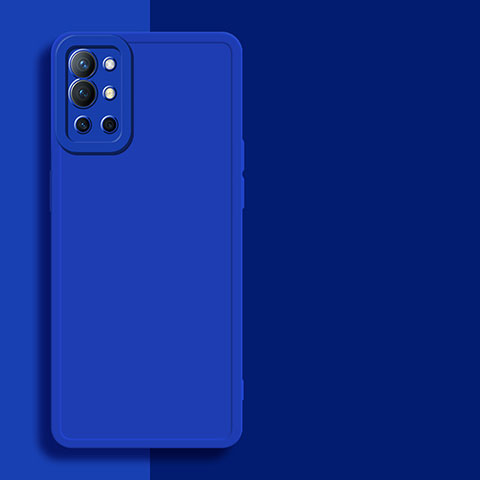 Custodia Silicone Ultra Sottile Morbida 360 Gradi Cover per OnePlus 9R 5G Blu