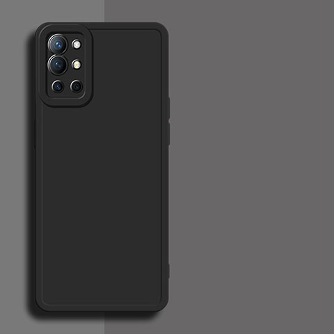 Custodia Silicone Ultra Sottile Morbida 360 Gradi Cover per OnePlus 9R 5G Nero