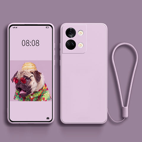 Custodia Silicone Ultra Sottile Morbida 360 Gradi Cover per OnePlus Ace 2V 5G Lavanda