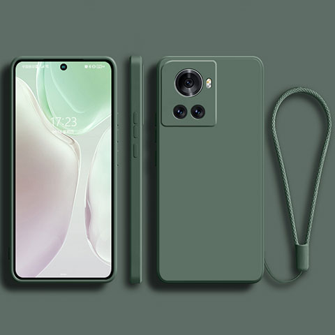 Custodia Silicone Ultra Sottile Morbida 360 Gradi Cover per OnePlus Ace 5G Verde