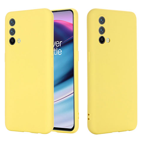 Custodia Silicone Ultra Sottile Morbida 360 Gradi Cover per OnePlus Nord CE 5G Giallo