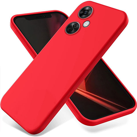 Custodia Silicone Ultra Sottile Morbida 360 Gradi Cover per OnePlus Nord N30 5G Rosso