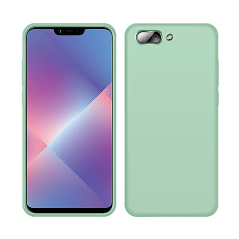 Custodia Silicone Ultra Sottile Morbida 360 Gradi Cover per Oppo A12e Verde