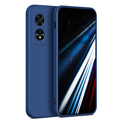 Custodia Silicone Ultra Sottile Morbida 360 Gradi Cover per Oppo A18 Blu