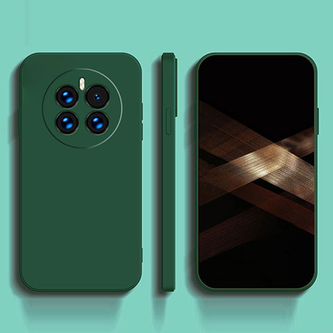 Custodia Silicone Ultra Sottile Morbida 360 Gradi Cover per Oppo A2 Pro 5G Verde Notte