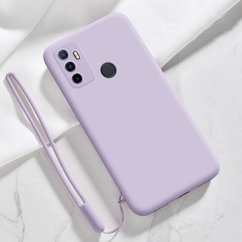 Custodia Silicone Ultra Sottile Morbida 360 Gradi Cover per Oppo A32 Lavanda