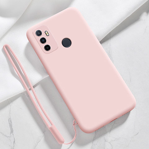 Custodia Silicone Ultra Sottile Morbida 360 Gradi Cover per Oppo A32 Rosa