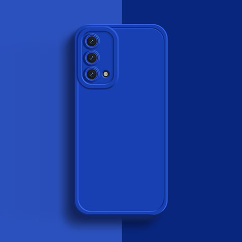 Custodia Silicone Ultra Sottile Morbida 360 Gradi Cover per Oppo A54 5G Blu