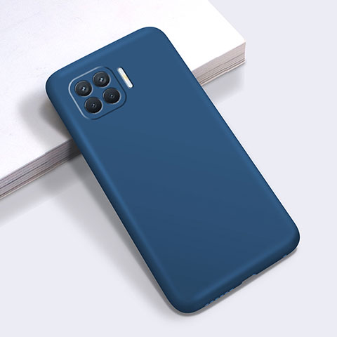 Custodia Silicone Ultra Sottile Morbida 360 Gradi Cover per Oppo F17 Pro Blu