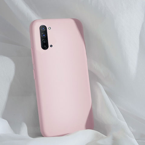 Custodia Silicone Ultra Sottile Morbida 360 Gradi Cover per Oppo Find X2 Lite Rosa