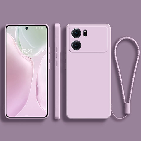 Custodia Silicone Ultra Sottile Morbida 360 Gradi Cover per Oppo K10 5G Lavanda