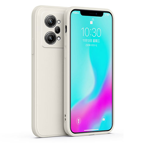 Custodia Silicone Ultra Sottile Morbida 360 Gradi Cover per Oppo K10 Pro 5G Bianco