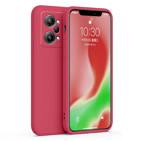 Custodia Silicone Ultra Sottile Morbida 360 Gradi Cover per Oppo K10 Pro 5G Rosa Caldo