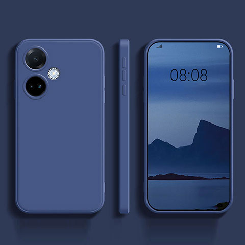 Custodia Silicone Ultra Sottile Morbida 360 Gradi Cover per Oppo K11 5G Blu