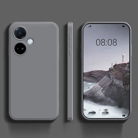 Custodia Silicone Ultra Sottile Morbida 360 Gradi Cover per Oppo K11 5G Grigio