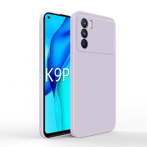 Custodia Silicone Ultra Sottile Morbida 360 Gradi Cover per Oppo K9 Pro 5G Lavanda