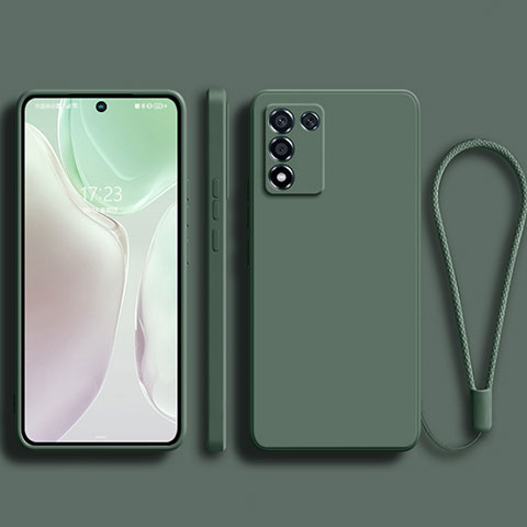 Custodia Silicone Ultra Sottile Morbida 360 Gradi Cover per Oppo K9S 5G Verde Notte