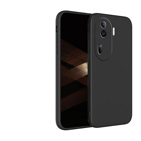 Custodia Silicone Ultra Sottile Morbida 360 Gradi Cover per Oppo Reno11 Pro 5G Nero