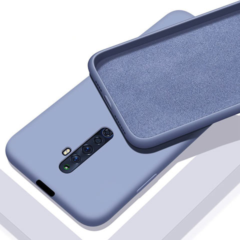 Custodia Silicone Ultra Sottile Morbida 360 Gradi Cover per Oppo Reno2 Z Grigio