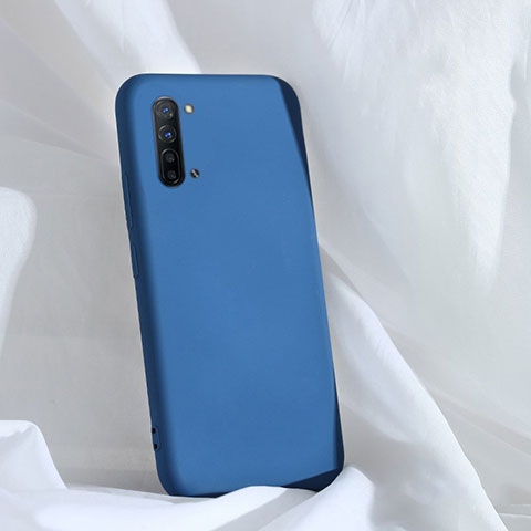 Custodia Silicone Ultra Sottile Morbida 360 Gradi Cover per Oppo Reno3 Blu