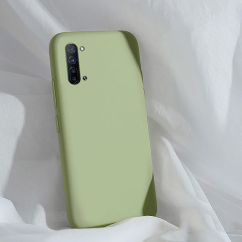 Custodia Silicone Ultra Sottile Morbida 360 Gradi Cover per Oppo Reno3 Verde