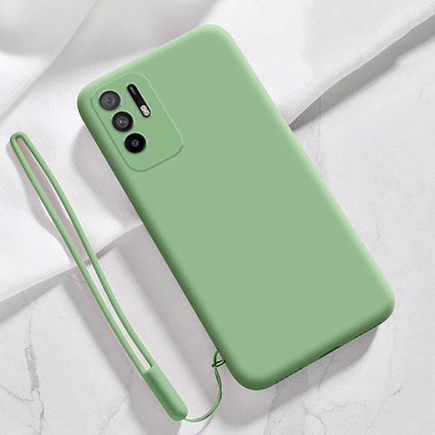 Custodia Silicone Ultra Sottile Morbida 360 Gradi Cover per Oppo Reno5 Z 5G Verde