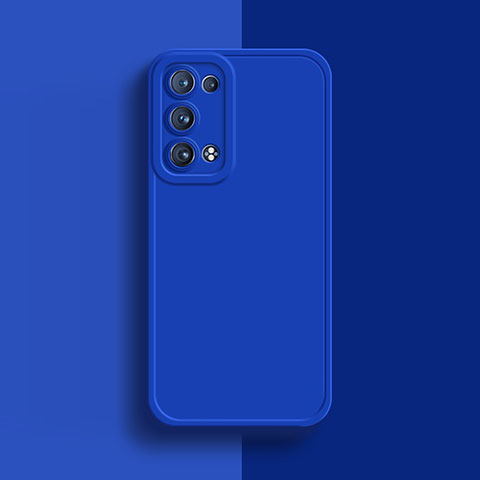 Custodia Silicone Ultra Sottile Morbida 360 Gradi Cover per Oppo Reno6 Pro 5G Blu