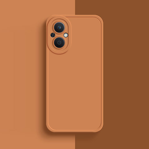 Custodia Silicone Ultra Sottile Morbida 360 Gradi Cover per Oppo Reno7 Lite 5G Arancione