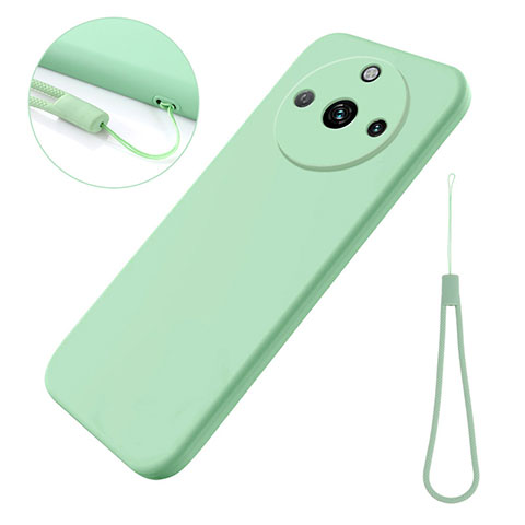 Custodia Silicone Ultra Sottile Morbida 360 Gradi Cover per Realme 11 Pro+ Plus 5G Verde