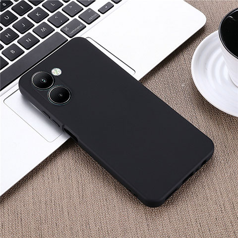 Custodia Silicone Ultra Sottile Morbida 360 Gradi Cover per Realme C33 (2023) Nero