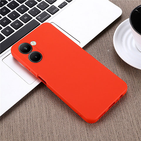 Custodia Silicone Ultra Sottile Morbida 360 Gradi Cover per Realme C33 (2023) Rosso