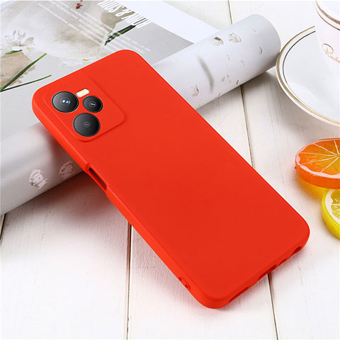 Custodia Silicone Ultra Sottile Morbida 360 Gradi Cover per Realme C35 Rosso