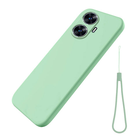 Custodia Silicone Ultra Sottile Morbida 360 Gradi Cover per Realme C55 Verde