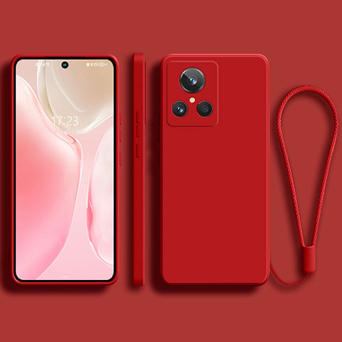 Custodia Silicone Ultra Sottile Morbida 360 Gradi Cover per Realme GT2 Master Explorer Rosso